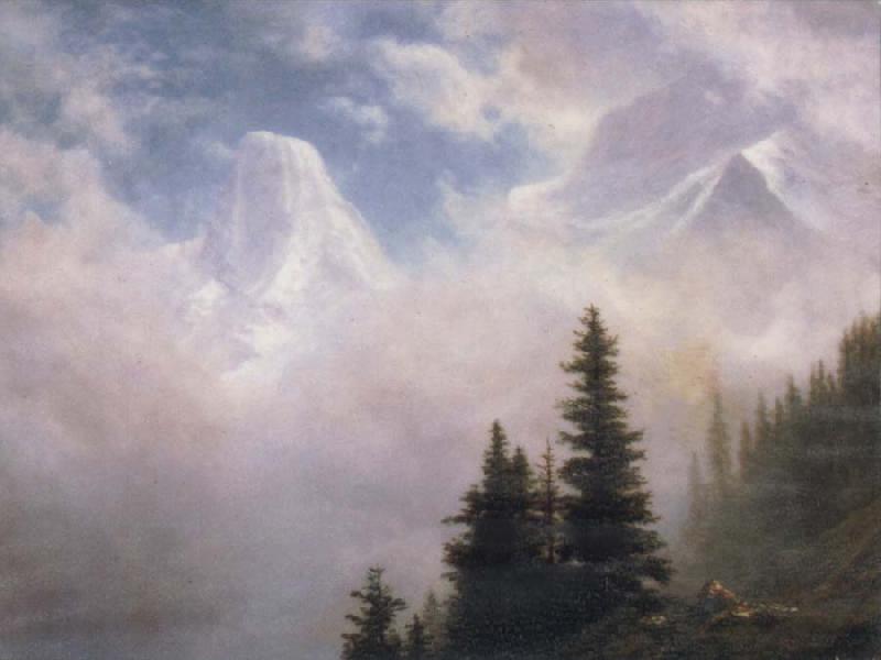 Albert Bierstadt High in the Mountains Sweden oil painting art